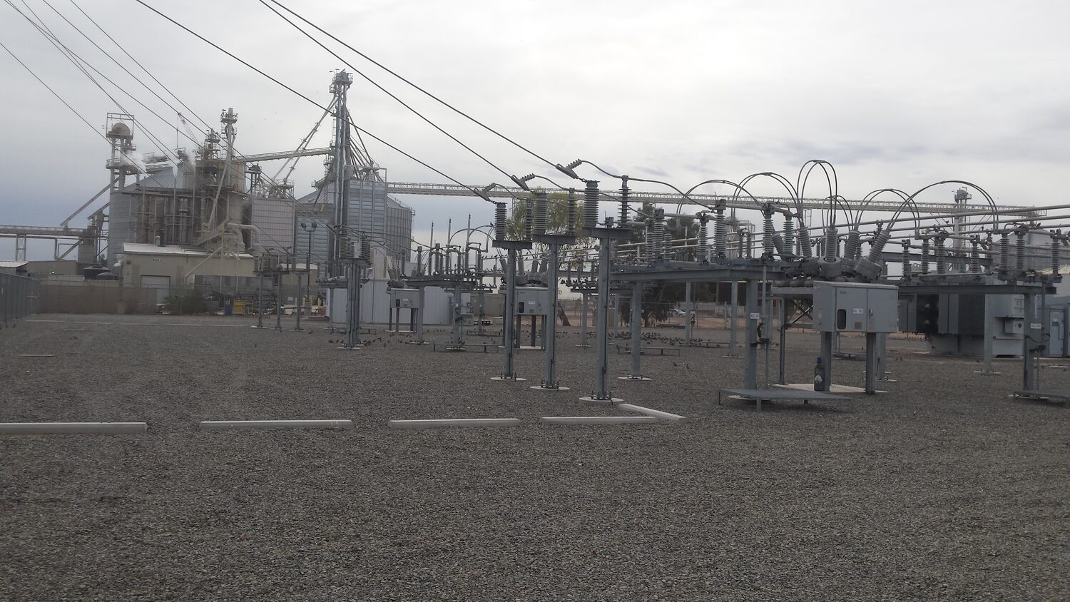 Power Transformer Installation. ESS International substation project